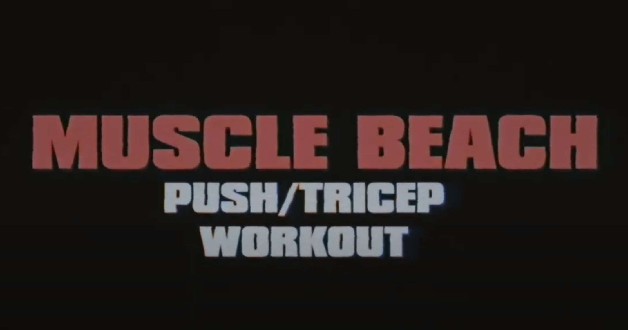 At Home- Push Workout
