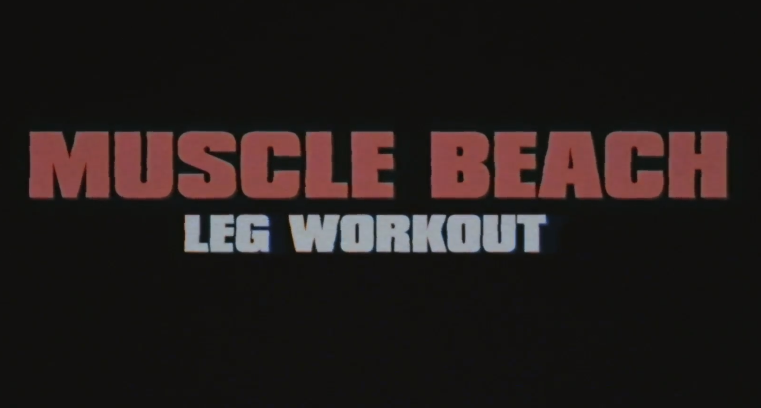 At Home- Leg Workout