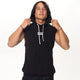 Embroidered Sleeveless Hoodie - Muscle Beach